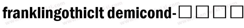 franklingothiclt demicond字体转换